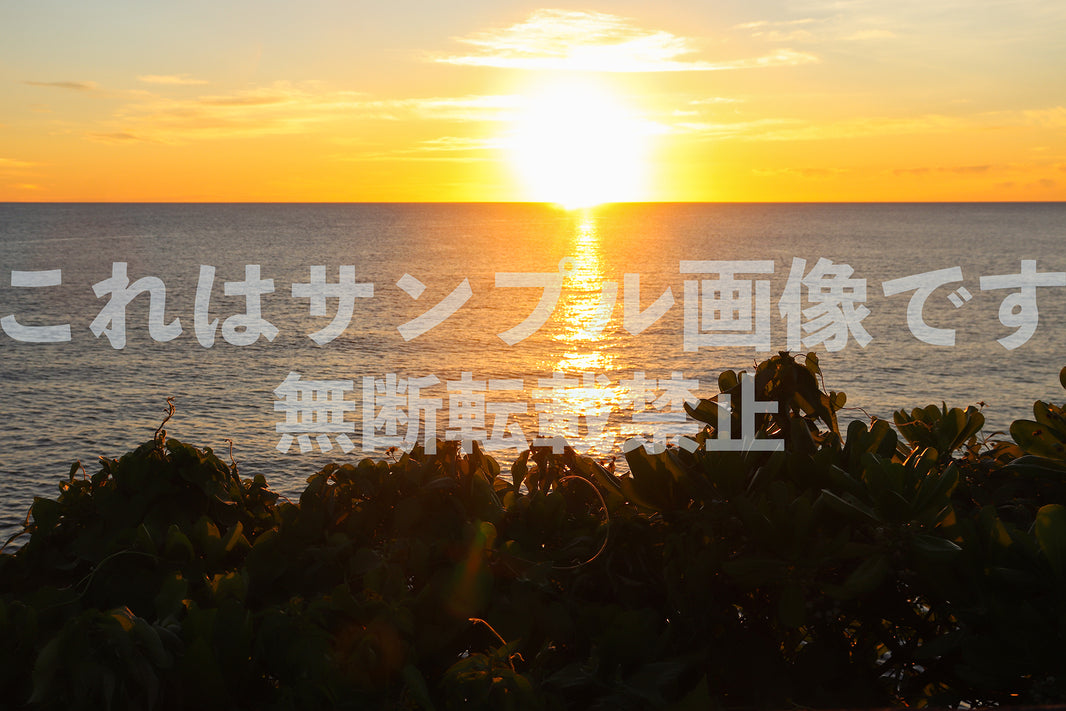 海に沈む夕日_4
